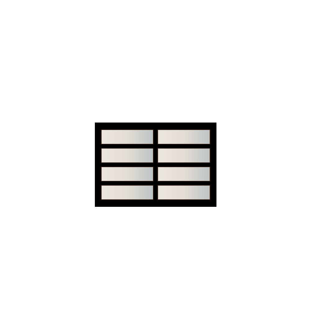 8X7 Full View Garage Door no background